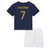 Frankrijk Antoine Griezmann #7 Babykleding Thuisshirt Kinderen WK 2022 Korte Mouwen (+ korte broeken)